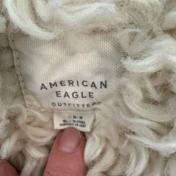 Denim Jacket with Faux Fur Collar - Picture 5 of 6